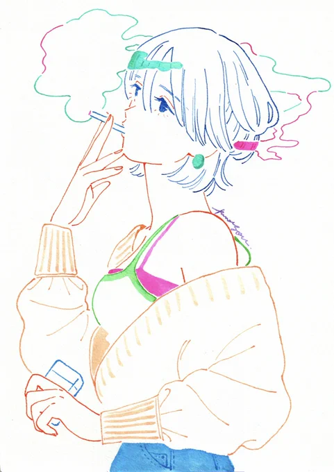 可愛きウルフカット 