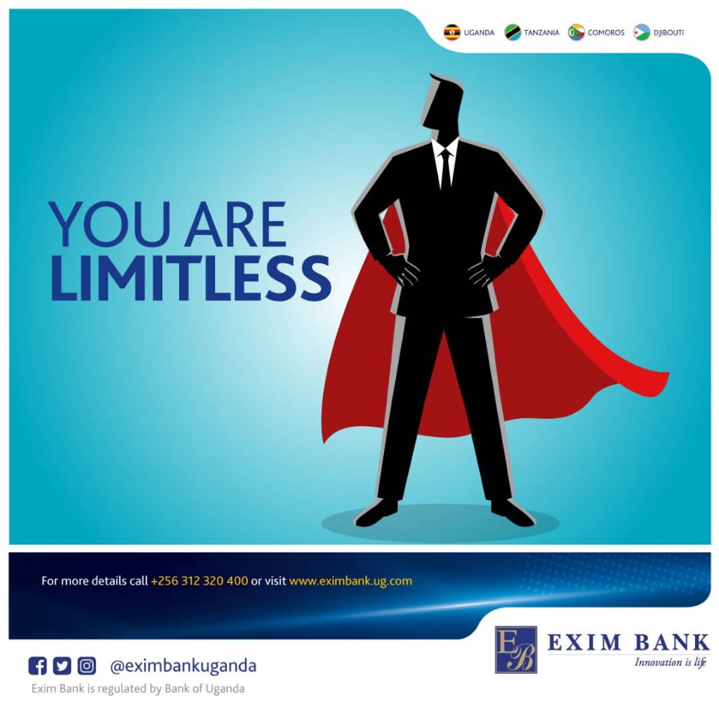 EximBankUganda's tweet photo. Never doubt the power of your own potential. You are capable of achieving everything you set your mind to. #newweekgrind #Limitless https://t.co/Mio3oOydvN