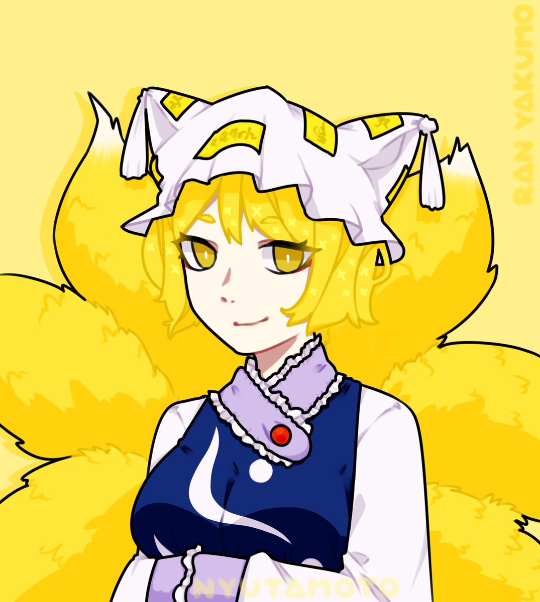 Nyu Ran Yakumo 八雲藍 Ranyakumo 東方project 東方 Touhou Touhouproject Digitalillust Illustration