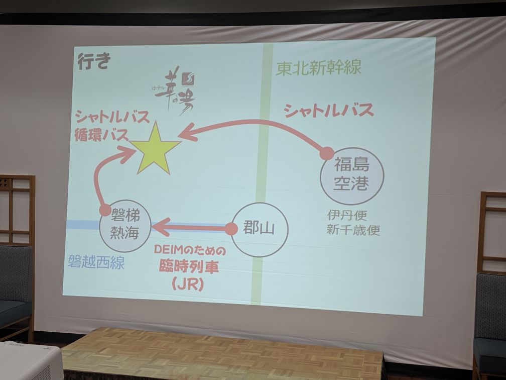 webdbf's tweet photo. 今年のDEIMはなんとDEIMのための電車が走る予定です！
#webdbf https://t.co/UmfETSf2sG