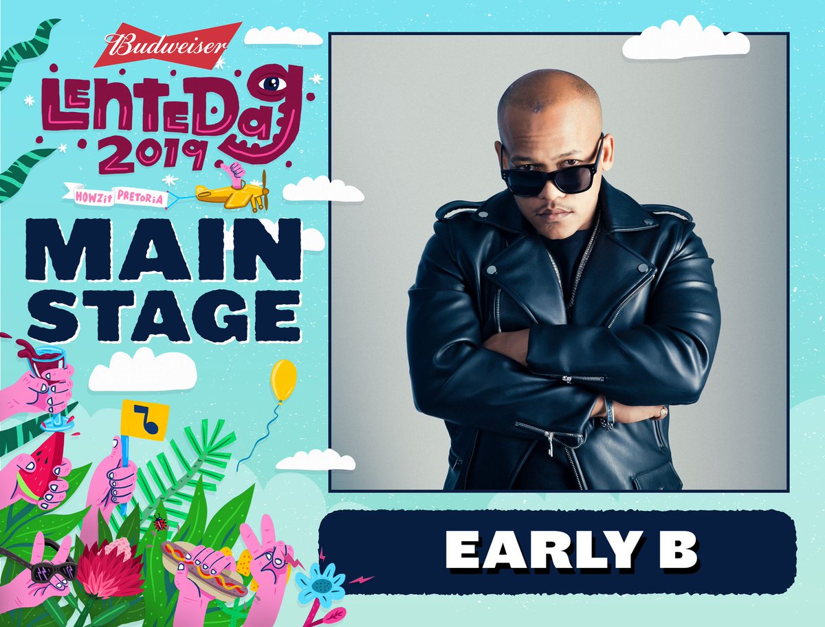 Lekker DJY! 😎 You know it's going to pump hard when Early B is on the line-up!
Make sure to get all of the leegehness as he joins Van Pletzen on stage!

Ticket link: bit.ly/2Y3ii9L
Event link: bit.ly/2SlAExp

#Lentedag2019