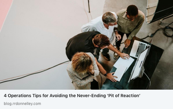 rrdonnelley's tweet photo. Put the “pro” in being proactive. Tony Estes, RRD  #Photography, gives the 4 best practices for next level #operations.  

📷 Take time to understand the task 
📷 Run A/B process tests 
📷 Know when to outsource 
📷 Learn from your mistakes and successes 

https://t.co/S9Vu3fE7ww https://t.co/72qGG3x28u