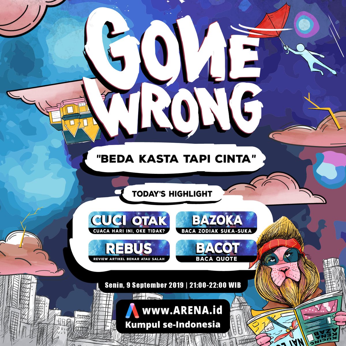 ArenaIdn's tweet photo. Buat kalian para penggemar E-Sports, yuk saksikan acara Ya Ampun Gaming (YAG) setiap hari jam 21.00 – 23.00. Saksikan YAG sekarang hanya di https://t.co/zS4mvxrGU9.
.
#esports #esportslife #esportsdaily #esportleague #esportlive #esportsteam #esportid #esportgaming #game #gamers https://t.co/5bPGwbU0Oe