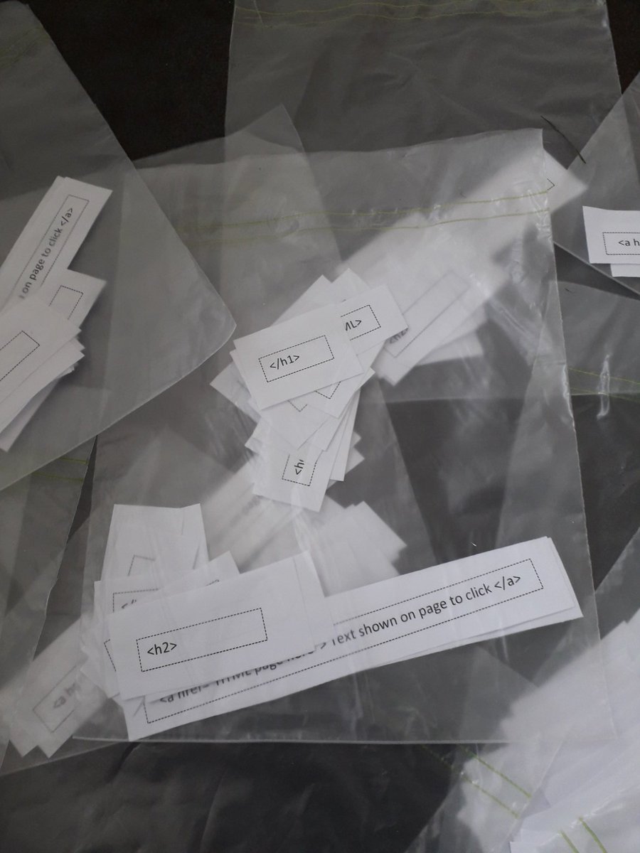 FHSComputing's tweet image. Miss Mutter has been making HTML tag bags for S3 Computing Science class #codeunderstanding