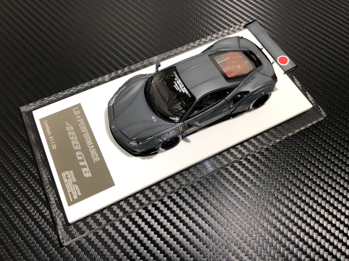 rx7aki's tweet photo. 今日は台風大変でしたね😵
遅くなりましたが予告したコレクション紹介です。
M.S.第2弾はこちら💁‍♂️

🌟コレクション紹介🌟
Miniature Specials
LB★PERFORMANCE
Ferrari 488 GTB
Matt Dark Grey Zero Fighter
Limited 01/20 pcs https://t.co/C5Pna6d1Du