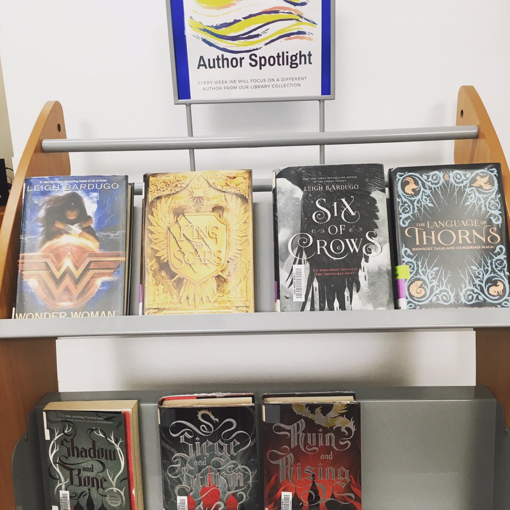 maroonlibrary's tweet photo. Check out our #authorspotlight this week @LBardugo Her new book #kingofscars is available to checkout. Read more about her on our website https://t.co/B4XSB9RH88 #maroonlibrary #grishaverse https://t.co/mwELhYdsI1