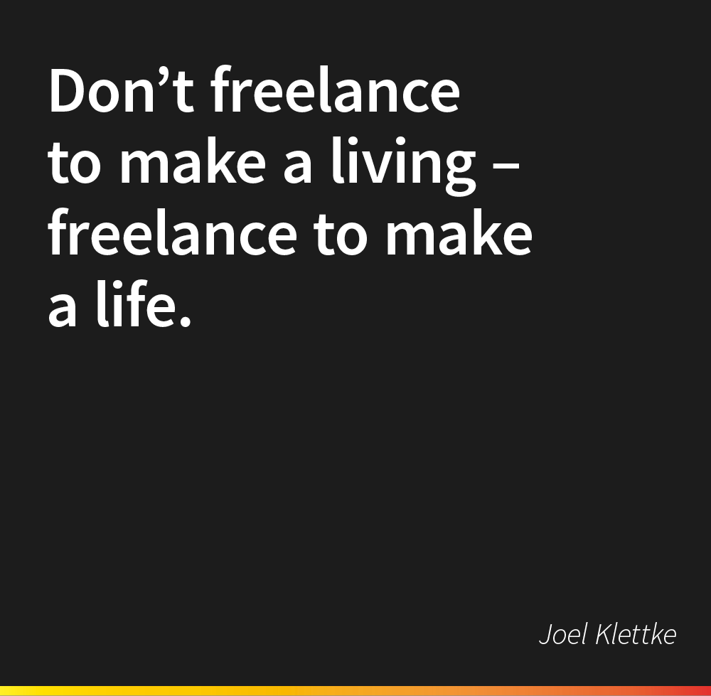 Smartjobr's tweet photo. We share opinions with Joel Klettke here. Becoming a #freelancer broadens your horizons. https://t.co/f79j5TQm1A