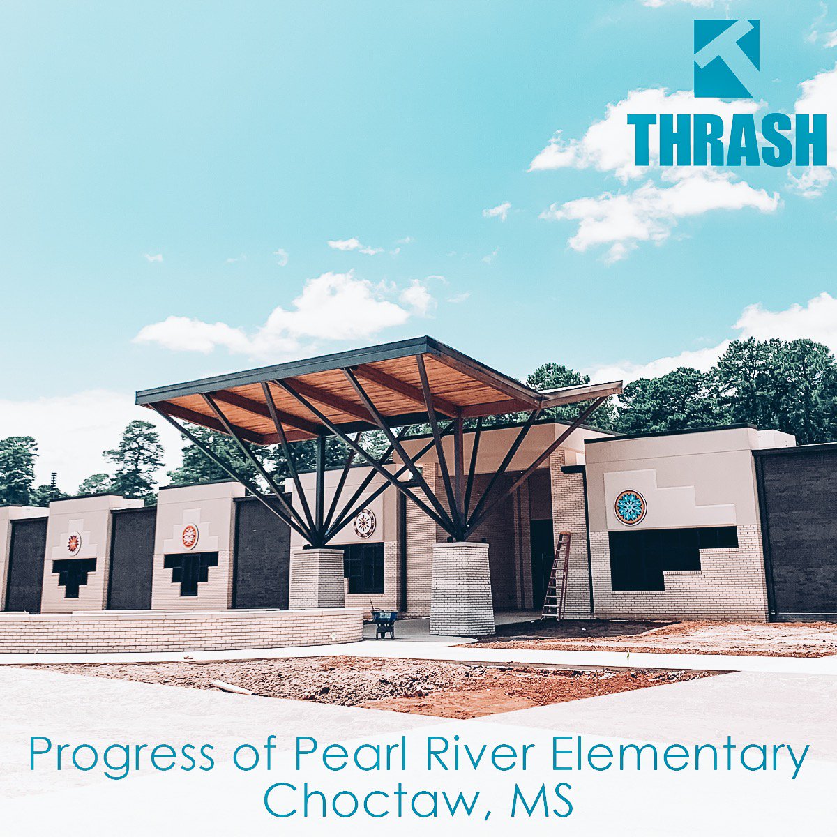 New #ThrashProject - Construction is still underway for Pearl River Elementary School in Choctaw, MS! see more information about this project here ow.ly/F5Ci50w2JUT

#thrashco #thrashcommercial #thrashcommercialcontractors #construction