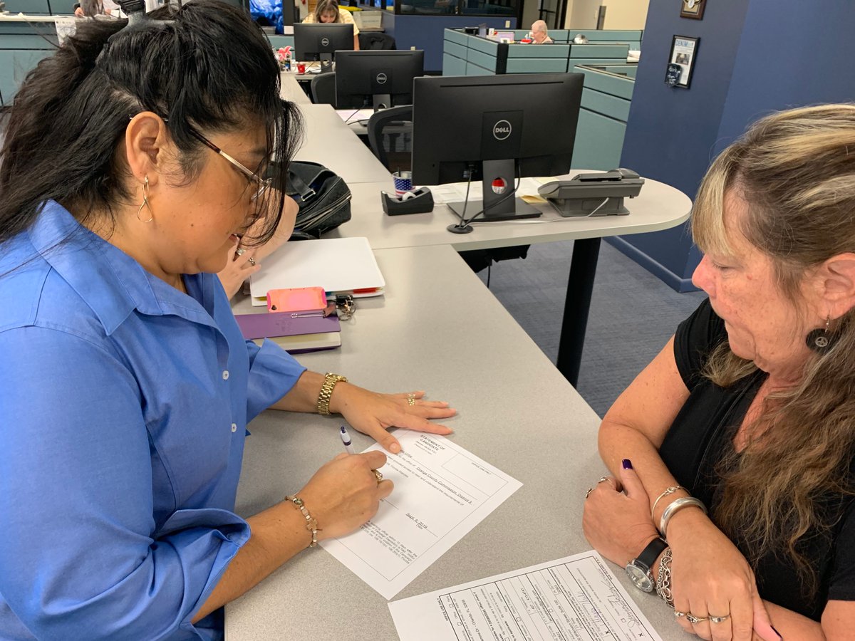 Here I am submitting my paperwork to run for re-election for Orange County Commissioner, District 3. What a great day!