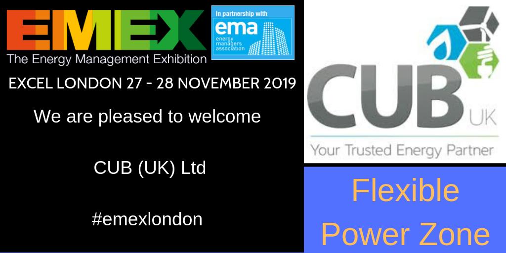 EMEXLONDON's tweet photo. We are delighted to welcome @CUB_UK to EMEX 2019 as an exhibitor. Thank you and see you in November
#flexiblepower #energyprocurement #dsr #generatingrevenue #energybureau #energybroker #energyconsultancy #industry #sme https://t.co/5fyXX5bFsR