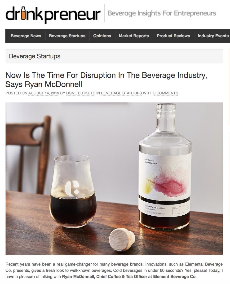 "Created to capture, preserve and enhance every note, distinction and flavor of coffee, without oxidation, dilution or additives, Snapchilling preserves all the flavors of a hot coffee, cold, unlike any other method for making cold coffee." bit.ly/2MGn1ZL