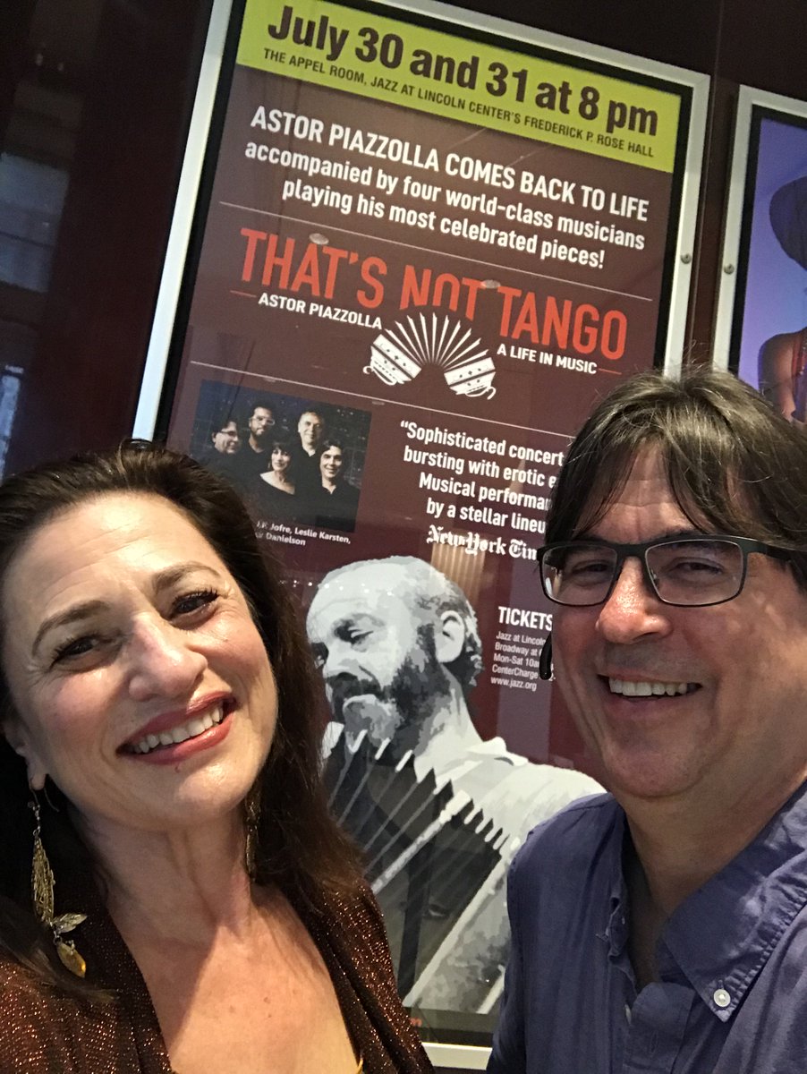 #ThrowbackThursday with Lesley Karsten and Brandt Fredriksen (and Astor Piazzolla!) at The Appel Room, Jazz at Lincoln Center's Frederick P. Rose Hall this summer!
#TBT #ThatsNotTango #Piazzolla