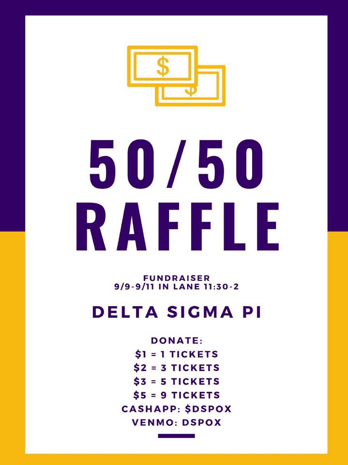 missed out on our corn home fundraiser? well, you still have a chance to win a awesome prize from dsp! come visit our table in lane monday-wednesday and enter yourself in our 50/50 raffle💛🗣💜