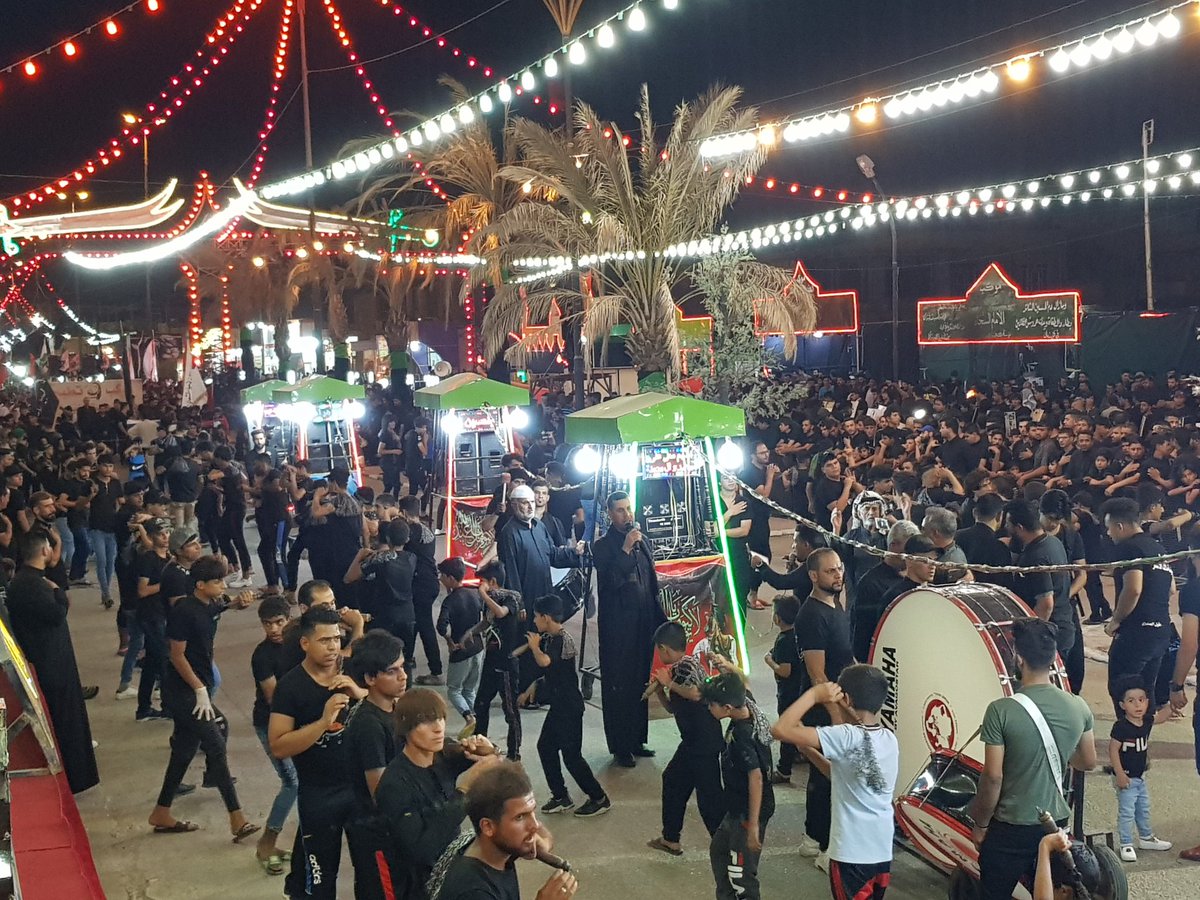 من ميسان العراق 
مؤسسة مالك الاشتر للشعائر الحسينية في ميسان 

موامب العزاء تستعرض من امام منصتها 
على مصيبة  ابن الزهراء الحسين عليه 
السلام ...