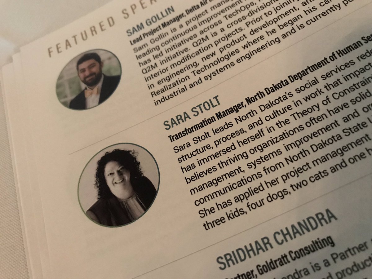 Excited to present at @UtahGOMB Ops conference in Utah this week. Honored to be asked to join a diverse group of presenters who are sharing their TOC experience. #UtahOps19