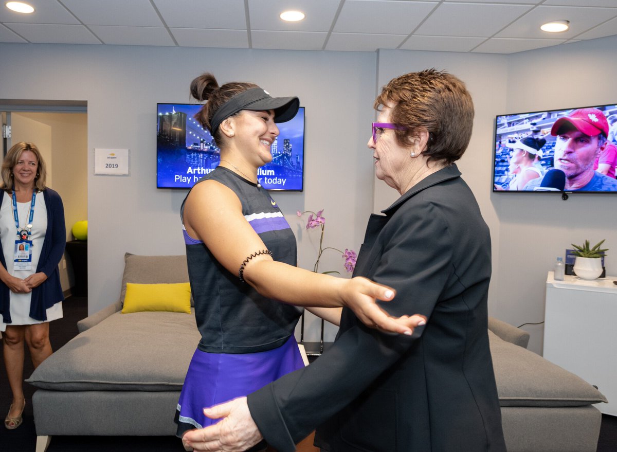 MuhammadLila's tweet image. This year, Bianca Andreescu and Rafael Nadal each got paid exactly the same amount ($3.85M) for winning their respective US Opens Finals.  

Know why it's equal?

Because in 1973, @BillieJeanKing threatened to boycott the tournament unless women were paid the same as men.

🎾