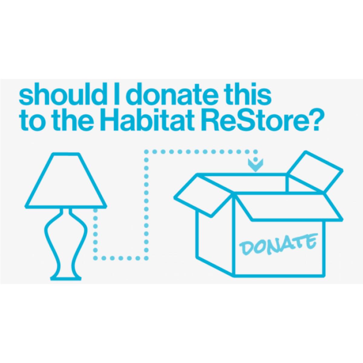 HabitatSHR's tweet image. Whether it's items like the windows you just replaced or an old TV, you may wonder, “Should I donate this?” Well, we have the answer for you!: ow.ly/t07o50vCN5S