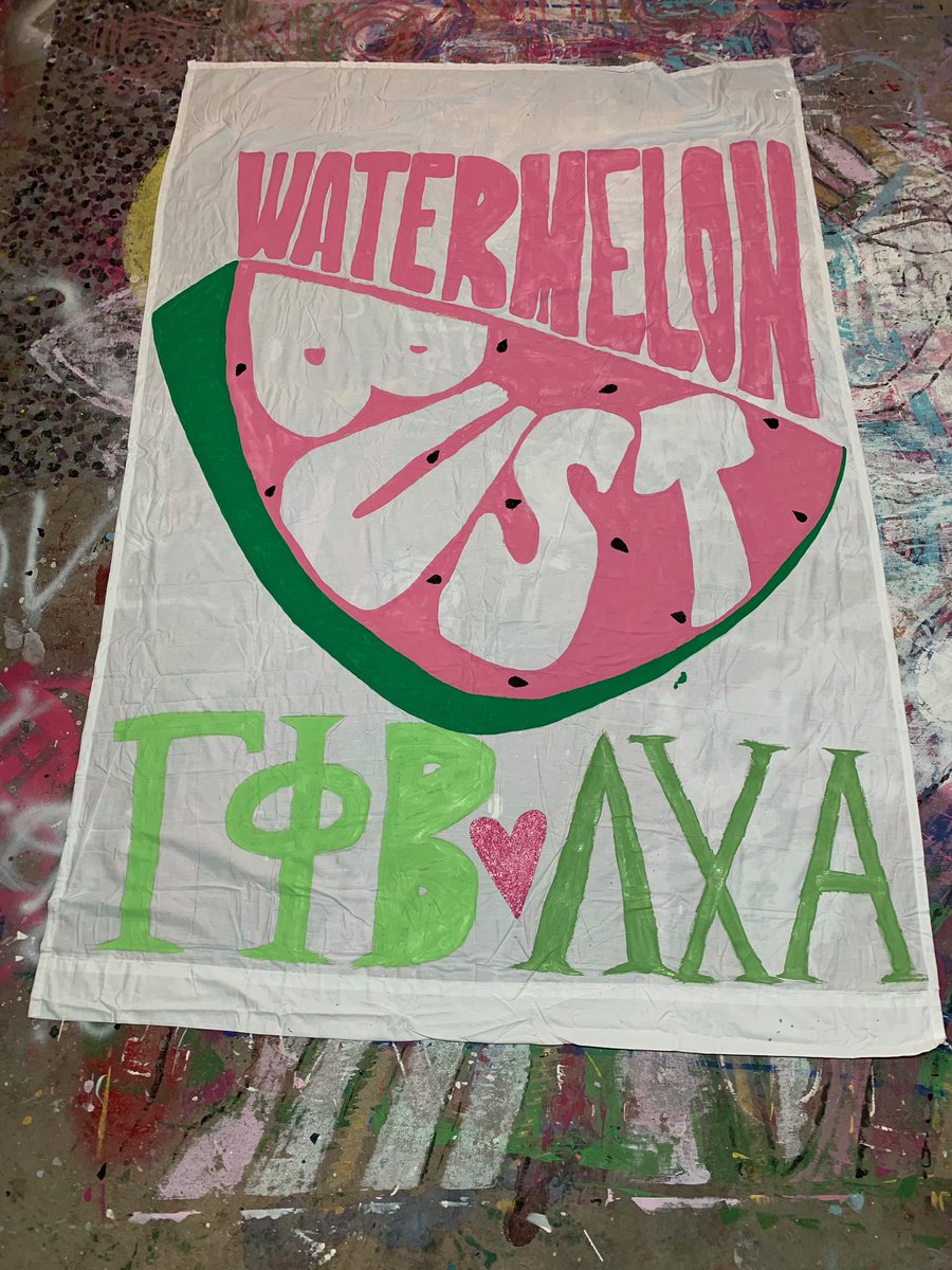 We are counting down the days until Watermelon Bust!! 🍉 Retweet/like to vote for our banner!! <a href="/LambdaChiKSU/">Lambda Chi Alpha</a>