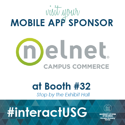 interact_USG's tweet photo. Visit your Mobile App Sponsor, @Nelnet at booth #32 
@interact_USG.
#interact_USG https://t.co/7bRGlQiH4R