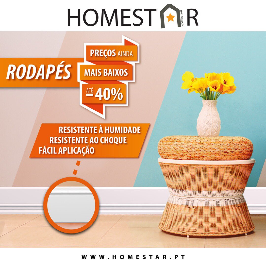 🔥 RODAPÉS com SUPER PREÇO🔥 Aproveite! Até menos 40%.
Resistente à humidade e ao choque e de fácil aplicação.

homestar.pt/material-polie…

#homestarparadecorar #rodapes #preçoespecial #aproveite #decoração #homedesign #arquitecture #interiordesign #promoção #homestar