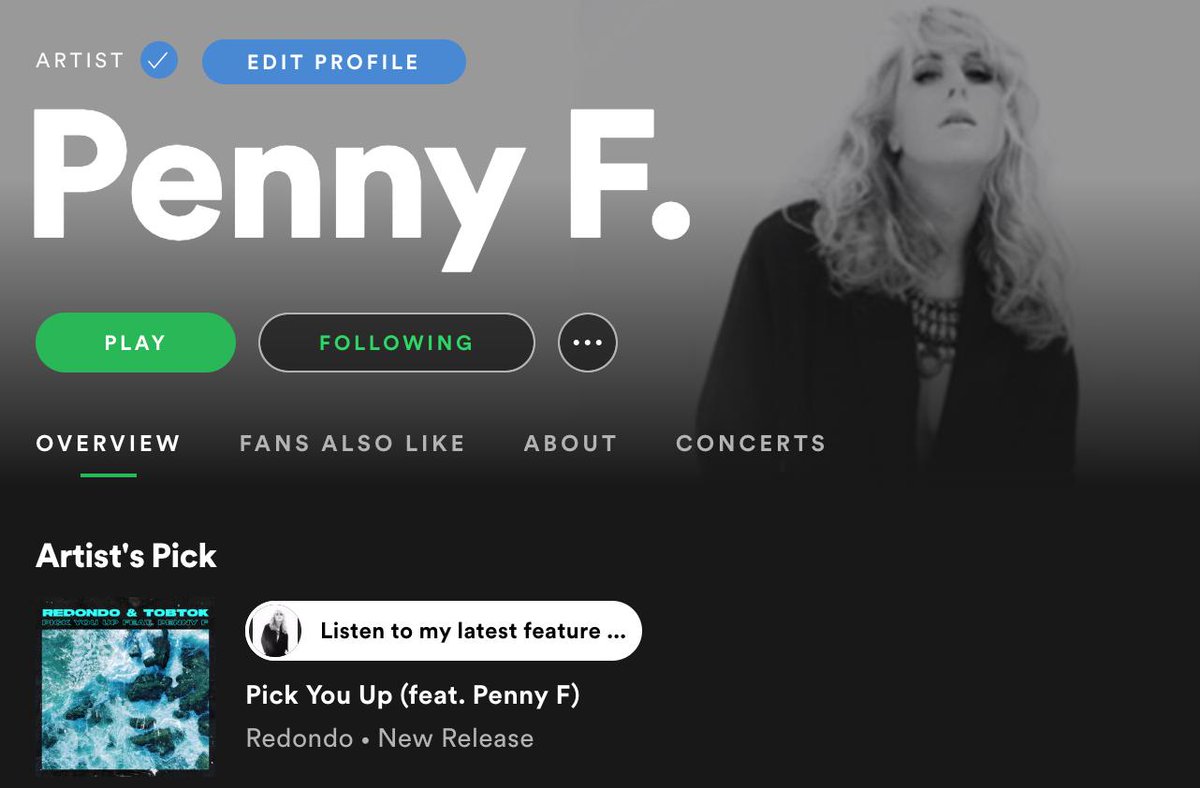 Follow me on my new Spotify Artist Page >> po.st/PennyF.Spotify