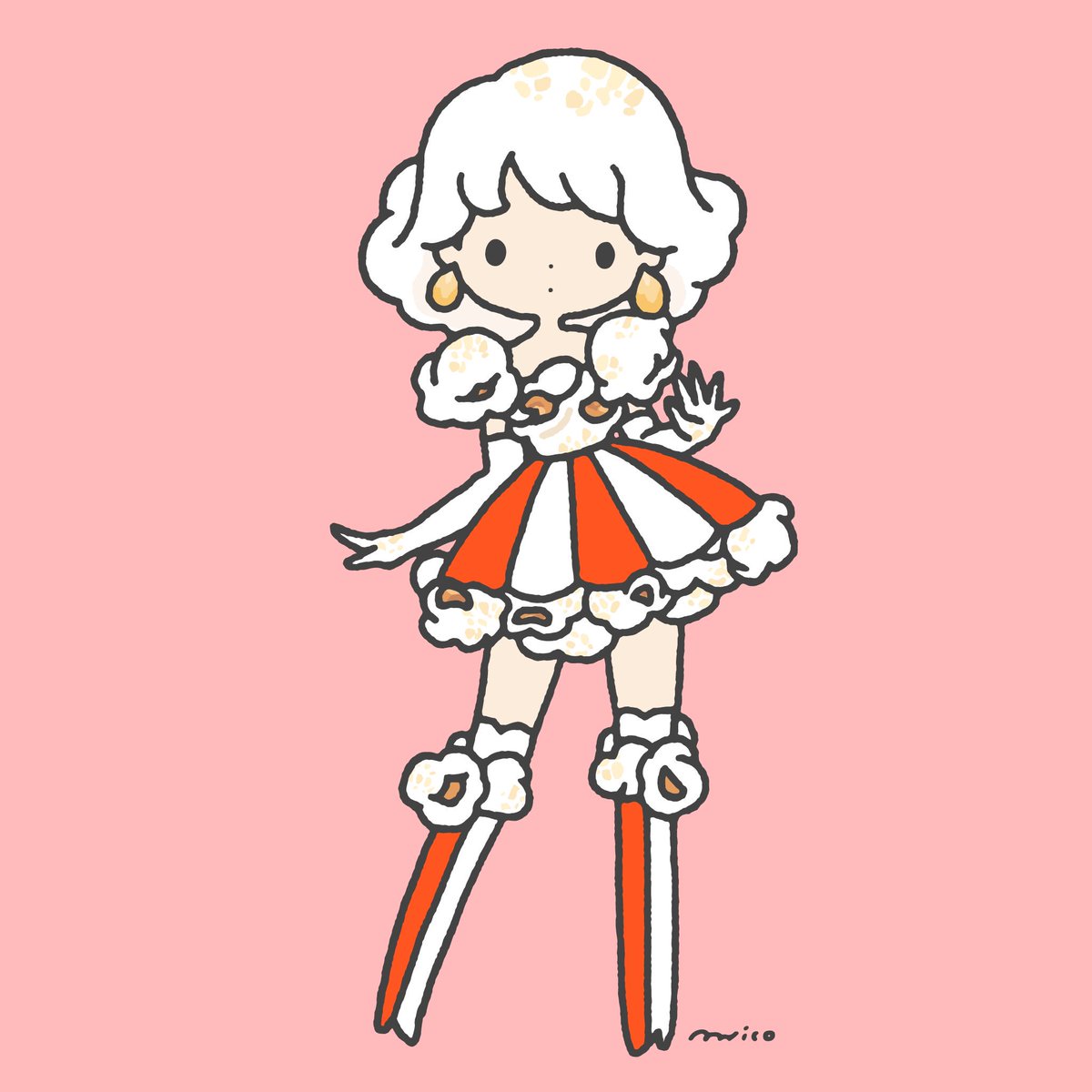 「Popcorn?

#ポップコーンの日 」|paricoのイラスト
