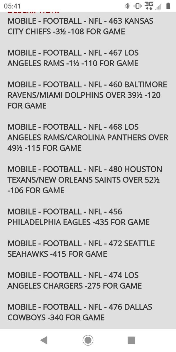 Jrtemple's tweet image. I couldn't fit all of this monster parlay in the screen shot.
The other game is the Saints winning on the moneyline.