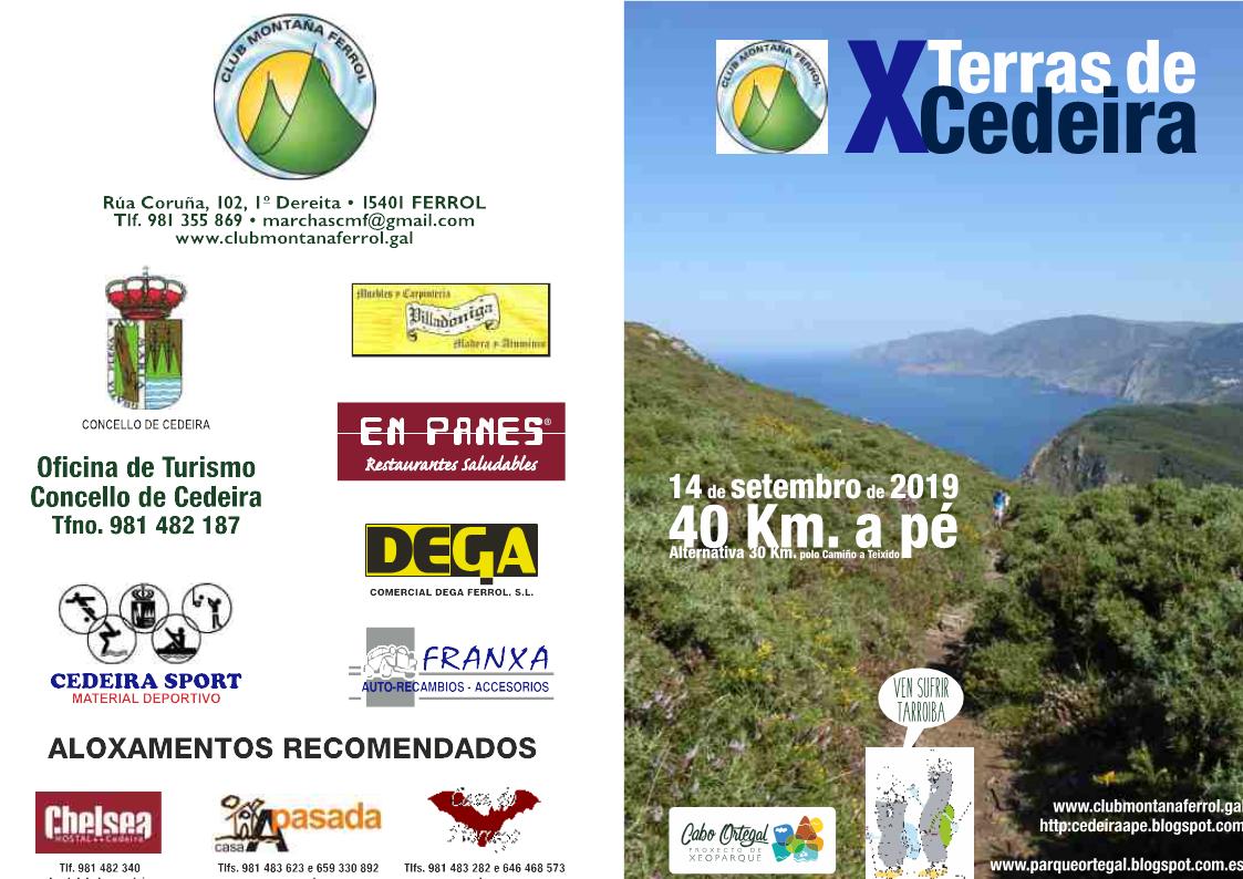 cmferrol's tweet photo. Γltimos dΓas de inscriciΓ³n para a marcha a pΓ© Terras de Cedeira, na dΓ©cima e derradeira ediciΓ³n dos 40km (alternativa 30km) pola Serra da Capelada e a Costa Γrtabra #sendeirismo #14setembro
MΓ‘is info en https://t.co/i9ipcZ8PHt https://t.co/gyOaoib7Hv