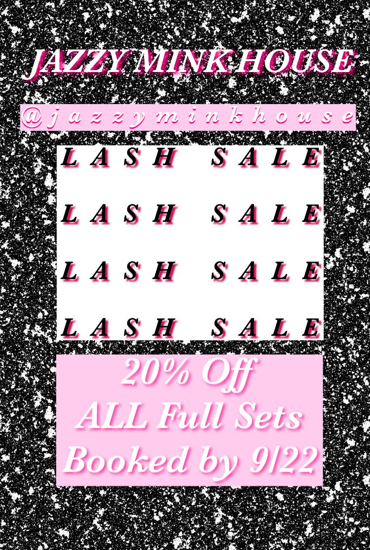 JazzyMink's tweet image. 20% OFF ALL SETS ❤️ Ends 9/22 😆 #charlottelashtech