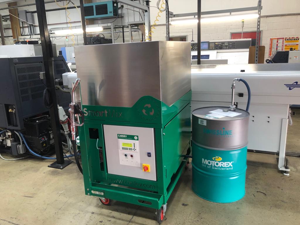 etlfluidexperts's tweet photo. MOTOREX fluid trial for a customer based in the Midlands. #CARDEV SmartMix supplying SwissCool 8000 to a Citizen Miyano lathe with a 300 ltr sump. Automatically topping up with a CARDEV Automatic Top-Up Unit.

#cnc #lathemachine #sump #coolant #trial #etlfluidexperts @CitizenCNC https://t.co/YUtGWRtNtL