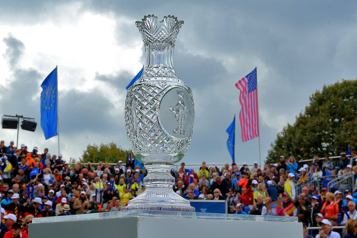 SolheimCupUSA's tweet photo. Who's ready to see #TeamUSA battle it out for @TheSolheimCup trophy? 🏆 

Toledo, here we come 🇺🇸 https://t.co/sFHphYdUtl