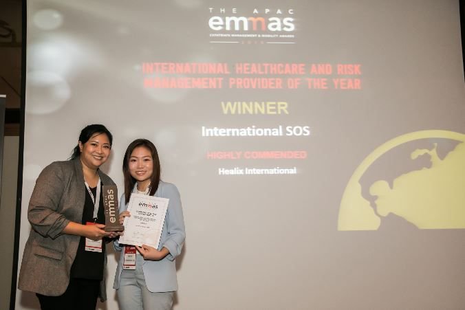 IntlSOS's tweet photo. Celebrating our wins at the #FEMapac awards; for International Healthcare &amp; Risk Management Provider of the Year and Best Business Travel Management https://t.co/OBg9d1XdqX #riskmanagement #Security @FEMglobal https://t.co/z8yTGmmSYF