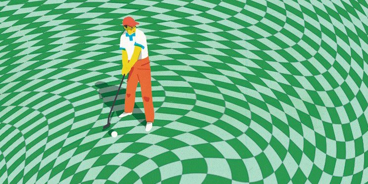GolfDigest's tweet photo. Reading greens can be one of the biggest problems for amateur golfers.

Here's how to avoid letting your eyes play tricks on you: https://t.co/ofVWnIdf6S https://t.co/ZSVdEsxAZl