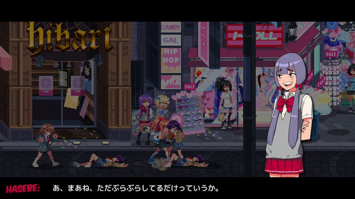 今風のキャラデザに一新され、主人公はくにおとりきのガールフレンド「きょうこ」と「みさこ」に。
操作性はくにおくんシリーズというより、他のベルトスクロールみたいな感じ。お手軽にガシガシコンボを決められて気持ち良いゲームです。
キャラが皆可愛い…HASEBE推しです

https://t.co/vslRWA34EN 
