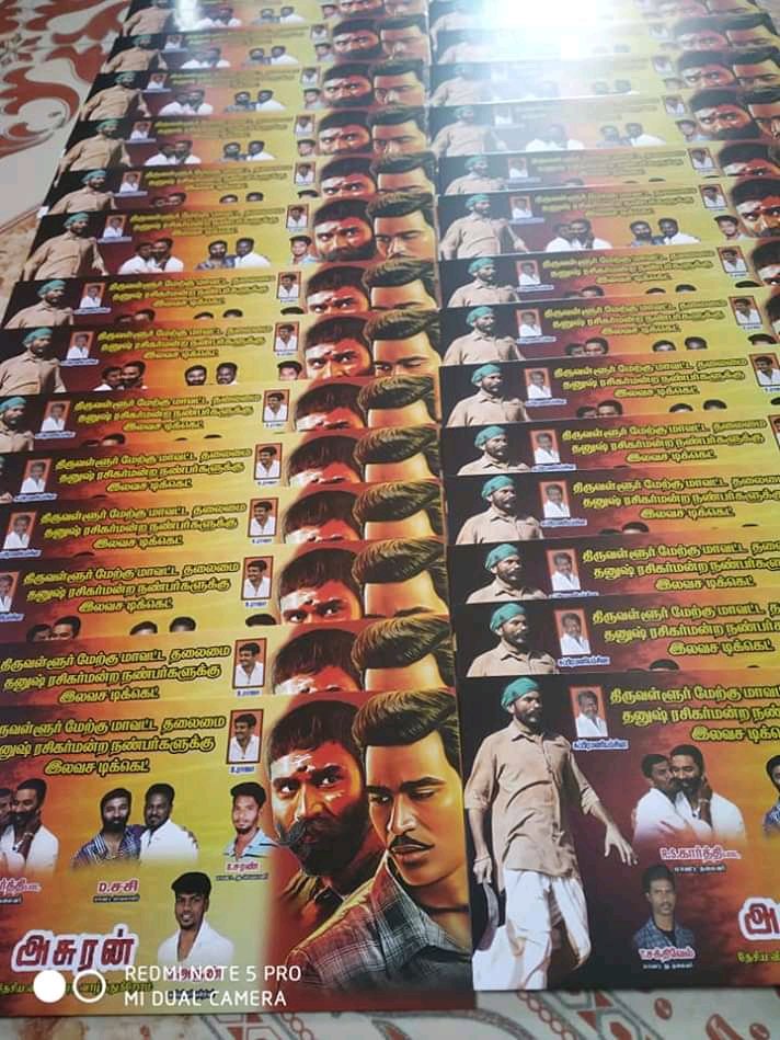 MaariBalaji09's tweet photo. #Asuran fans show Tickets Tharamana sambvom iruku. 🔥🤩🤩🤩🏌Note ! @rakkicinemas Thiruvallur Fans Show tickets #AsuranTrailer

 If u want Ticket. 
Call : 9092251271 https://t.co/rdgMrmTODZ