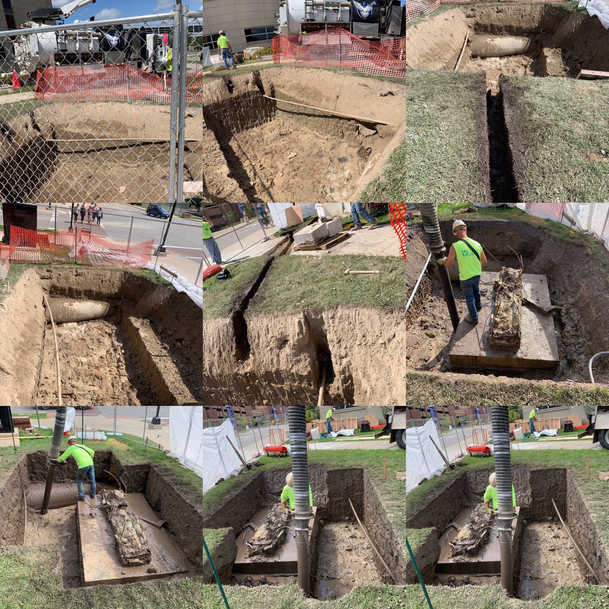 HawkDaylighting's tweet photo. Hydro Excavation for sign base. 
@ Madison WI
#hawkconstruction #construction #truck #vac #vactruck #vactor #vactorhxx  #vactormanufacturing #hydrovac #hydroexcavation #excavation #excavate #hydraulics #hawk #teamhawk #hawkcrew #gettingitdone #safedigging #hawktuff #truvac https://t.co/K3oDasCCkx