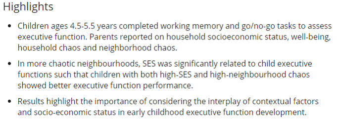 Neighbourhood chaos moderates the association of socioeconomic status and child executive functioning doi.org/10.1002/icd.21… Authors: <a href="/BU_Tweets/">Boston University</a> @ARTarullo