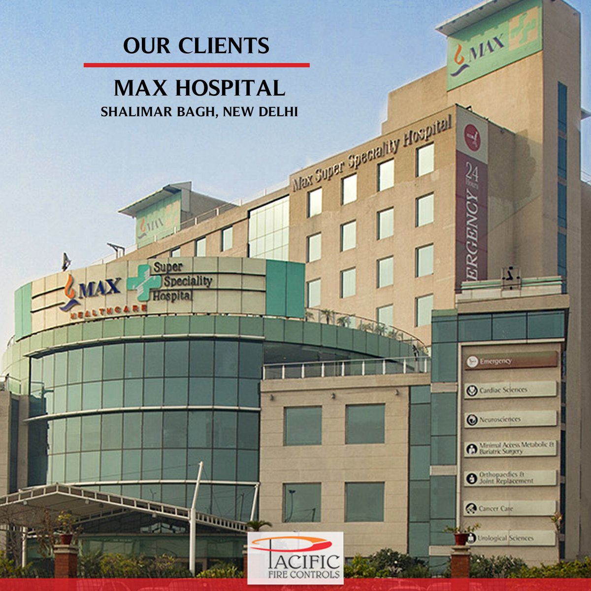 PacificFireCont's tweet photo. We have supplied fire safety &amp; evacuation products to many renowned firms.Featured here is Max Hospital, New Delhi, one of our contented clients.For enquiries, call us on+919711198105, or, mail us at sales@pacific-india.net
#PacificFireControls #FireDoors #Manufacturer #Since1987 https://t.co/ja4WglunpW