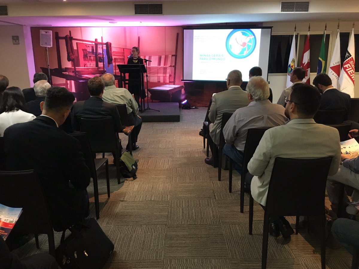 RaquelTrade's tweet photo. #CanadaNaExposibram - Consul Comercial do [CAN] @elise_racicot  e equipe @CanadanoBrasil recebem as empresas brasileiras na @SistemaFIEMG para reuniões com a delegação #canadense especializadas em #TransformaçãoDigital e #TecnologiasLimpas para o setor de #Mineração. #Sindiextra https://t.co/dNQjfw6cym