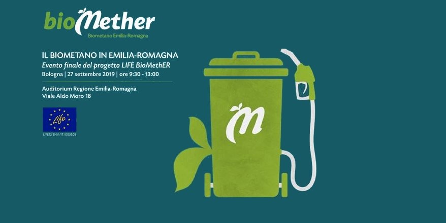 Arter_ER's tweet photo. Il Biometano in Emilia-Romagna. 
A #Bologna il 27 settembre, l'evento finale del progetto #Biomether che ha realizzato 2 impianti dimostrativi per promuovere la filiera #biogas #biometano in #EmiliaRomagna. 
https://t.co/QAdRAbU1xX https://t.co/vqvErJ5juG