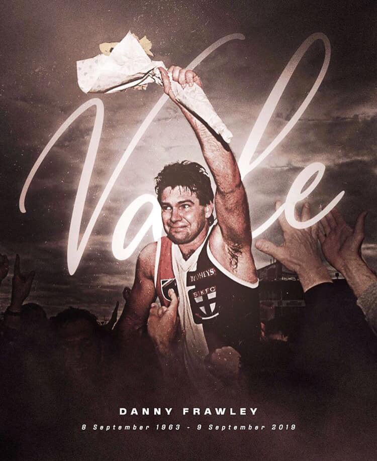 PrideSaints's tweet image. We went down to Moorabbin and laid some flowers to pay respect to Danny Frawley tonight..
All our Saints footy family is hurting tonight but through the tears we remember Spud with a smile!! #RIPDannyFrawley