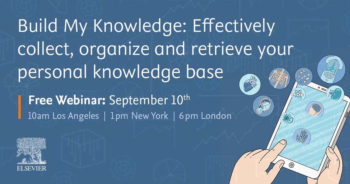Sciencedirect's tweet photo. The average researcher spends one or two days a week building and managing their knowledgebase, but there are ways to increase efficiency and leave more time for research projects. Read here how: https://t.co/GRVKb7bEvo #BuildYourKnowledge https://t.co/N4kHK5ofSD