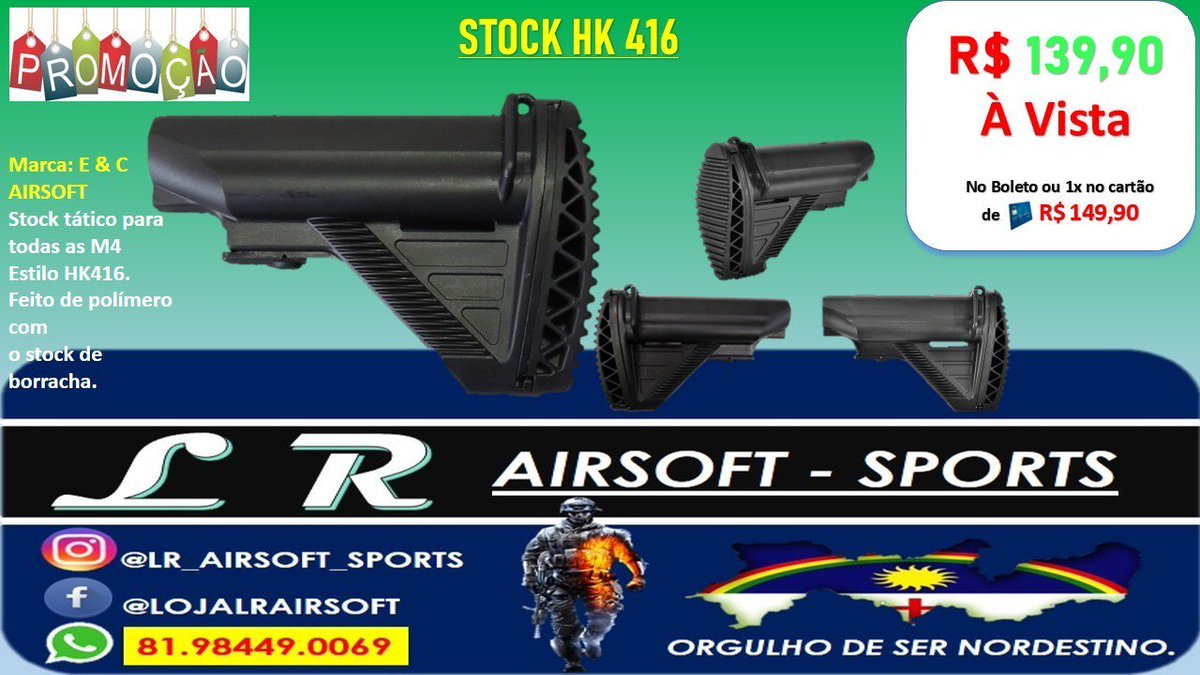 IgreenEnergy_PE's tweet photo. 👉🏿 ALGUÉM AÍ FALOU EM STOCK PARA M4/M16 DE QUALIDADE E COM O MELHOR PREÇO DO BRASIL???!!!!!....😉

Entrem em contacto e garantam já produtos de quaidade e com o melhor custo benefício do Brasil.
📳CONTATO: 81.984490069 https://t.co/Hf7wNBiocf