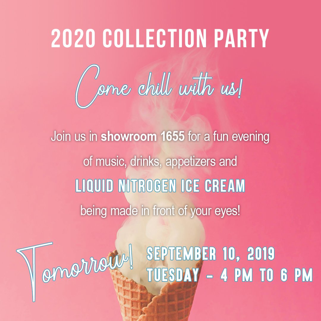 Come chill with us tomorrow! Our annual Collection Party surely won't disappoint! Showroom 1655 at 4pm, be there!