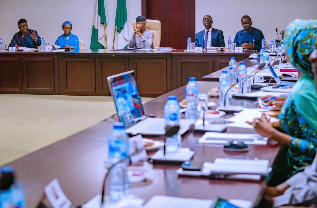 ProfOsinbajo's tweet photo. Today, I presided over the Economic Management Team meeting.

This administration will continue to work hard at shared prosperity for all Nigerians. https://t.co/sSFmk2Uodq
