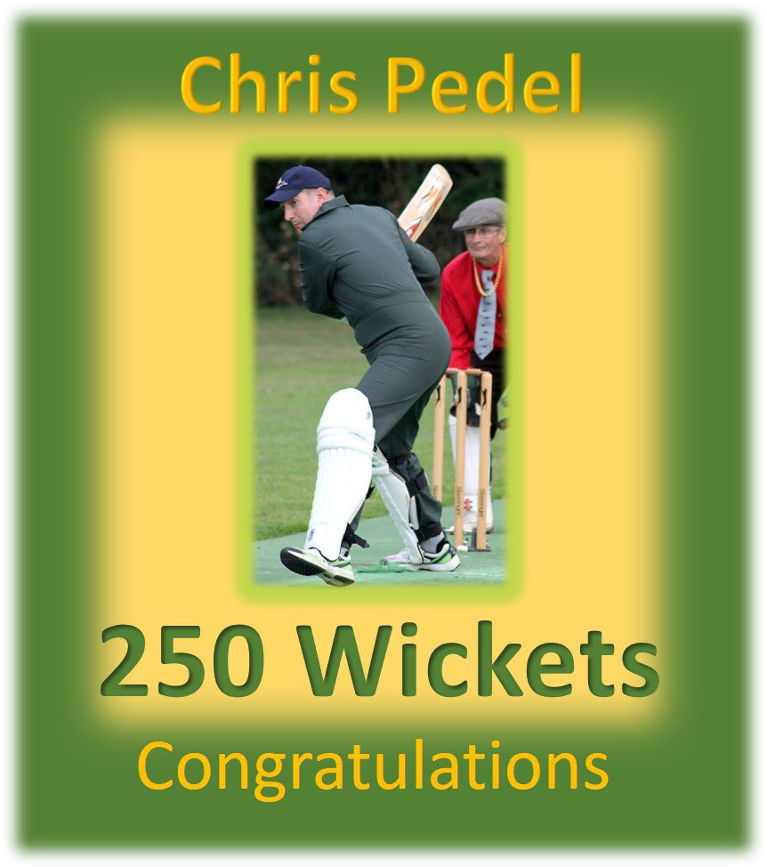 CollingtreeCC's tweet photo. Congratulations to Captain Chris Pedel on taking his 250th Collingtree wicket on Sunday whilst also bowling his 1500th over! #mileage #treelegend https://t.co/gNicTv86Dn