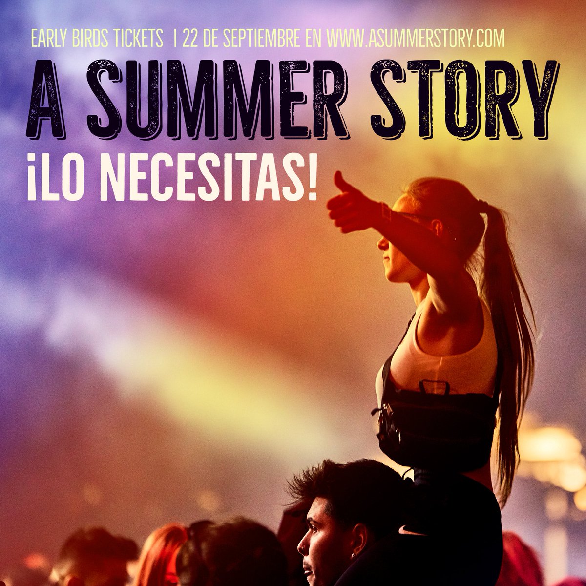 Ese cosquilleo que te entra al despertar ese día, el hormigueo al cruzar la puerta, las sonrisas cómplices, las miradas que se encuentran, la canción que te lleva hasta el cielo que se colorea de naranja... ¿Sabes de lo que hablamos? 💛

⚡ Early Bird Tickets: 22 de septiembre.