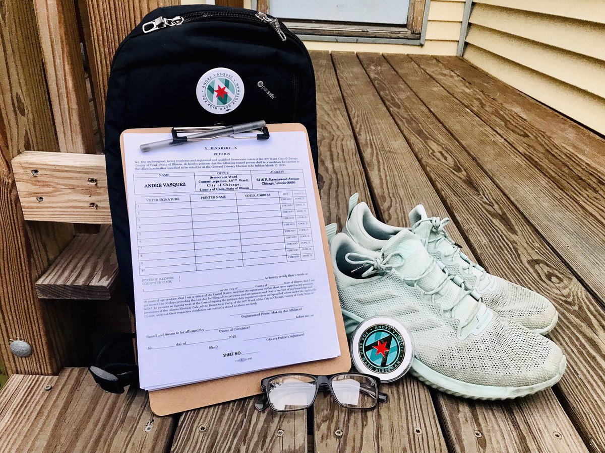 Announcement Alert - I’m running to be the next 40th Ward Democratic Committeeperson! Join us Saturday 9/14, 10am-1pm at 2406 W Bryn Mawr Ave for a petition kick off as we get ready to hit the ground running! #Andrefor40th Sign up to volunteer here: http://shorturl.at/imsyZ
