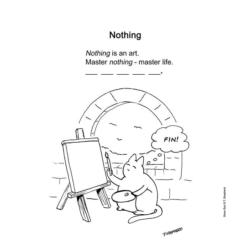 snowsez's tweet photo. Nothing is everything in Zen.
#zen #nothing #art #haiku #Snoku #cat #Caturday #zencat https://t.co/RAXl0xkltU
