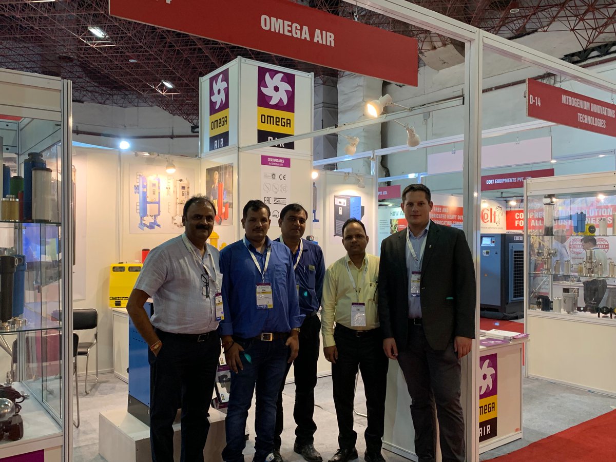 OMEGA_AIR's tweet photo. Thank you for visiting us at India Comvac Show 2019. It was nice to discuss possible business opportunities in person. We look forward to seeing you again.
#exhibition #comvac #omegaair https://t.co/TUlrwhyI1f